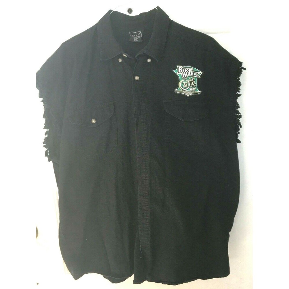 Bike Week 2013 Daytona Beach 2013 Men's Shirt Black 2X Distressed Sleeveless
